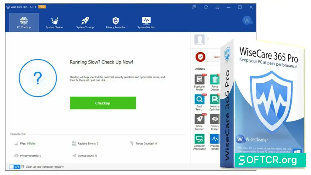 wiseCare 365 pro free download for windows -SoftCR